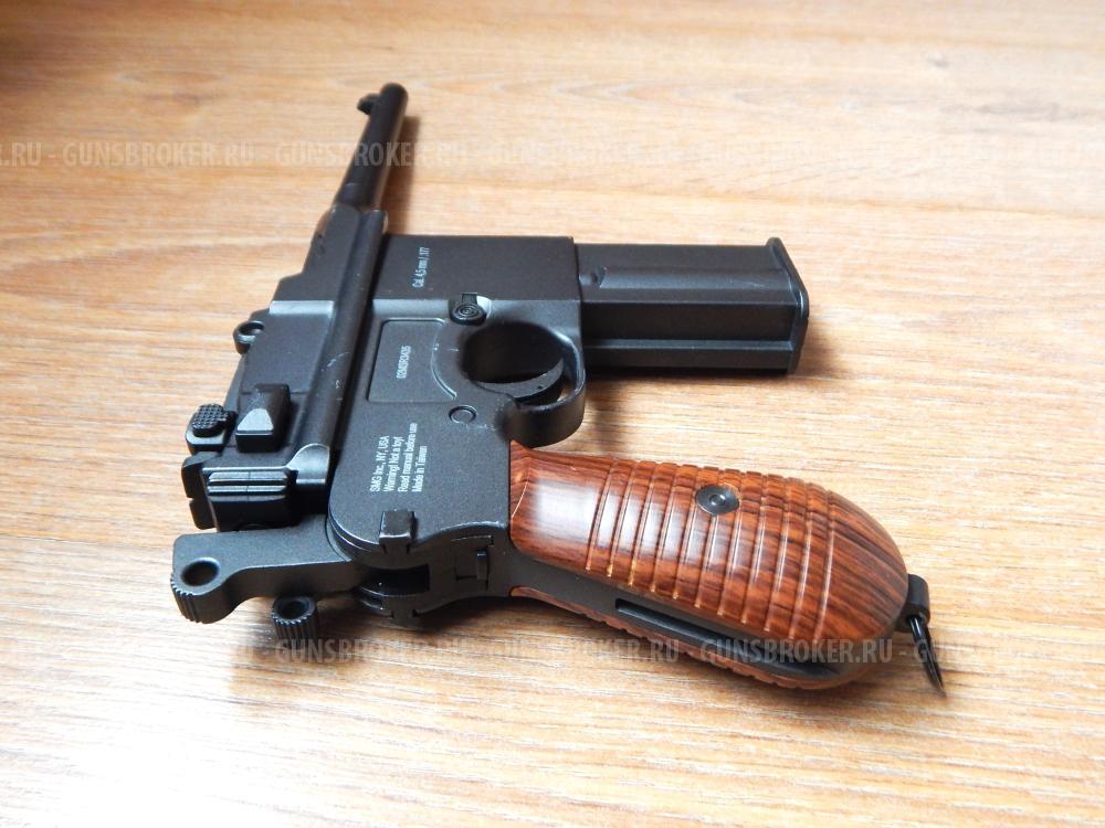 Пневматический Маузер М-712 от GLETCHER, Новый с комплектом. Blowback. Авто огонь.