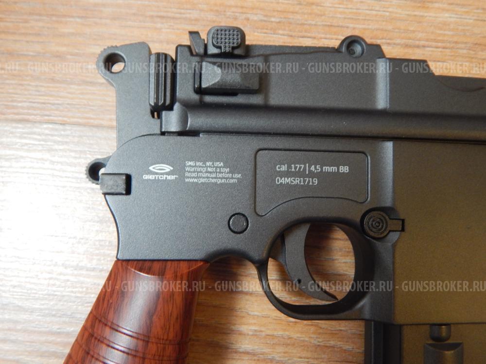 Пневматический Маузер М-712 от GLETCHER, Новый с отличным комплектом. Blowback. Авто огонь