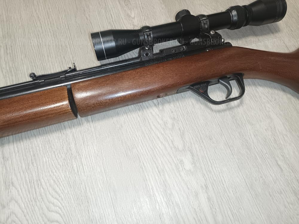 винтовка Crosman Benjamin 397 4.5 мм дерево, с кронштейном и прицелом.