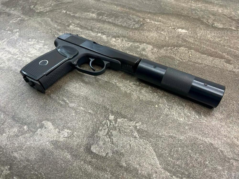 Пневматический пистолет Baikal МР-654-22 (ПМ, с имитацией глушителя) 4.5 мм