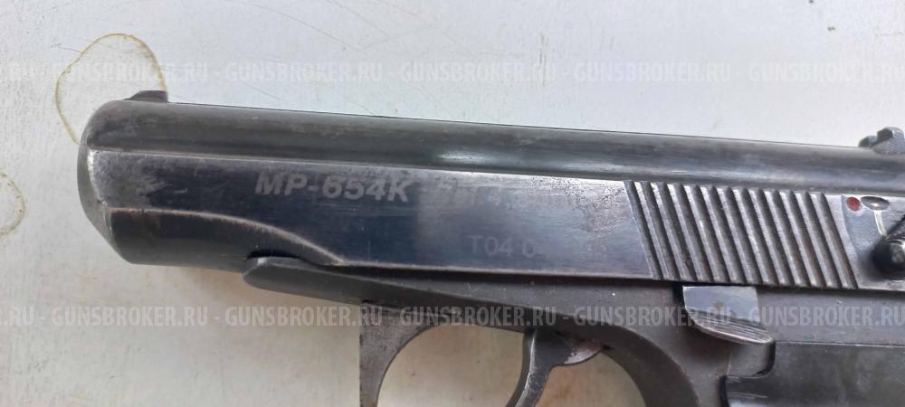 Пневматический пистолет Baikal МР-654К (ПМ, черная рукоять)