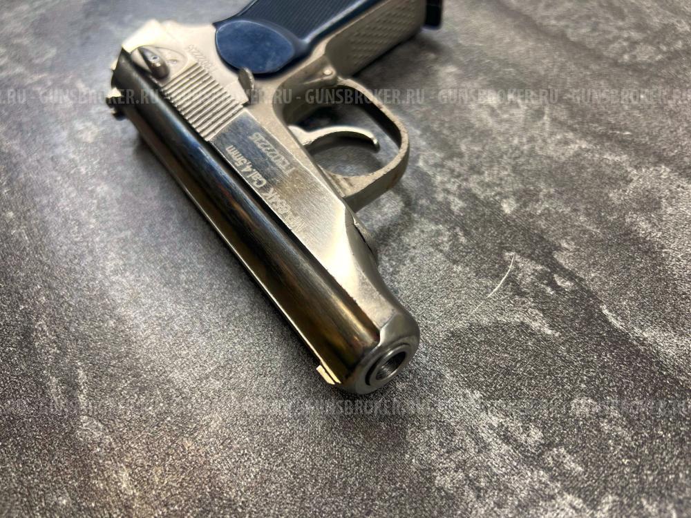 Пневматический пистолет Байкал МР 654К 24 никель, 4,5 мм (б/у, 2235, Ижевск, 2013 года)