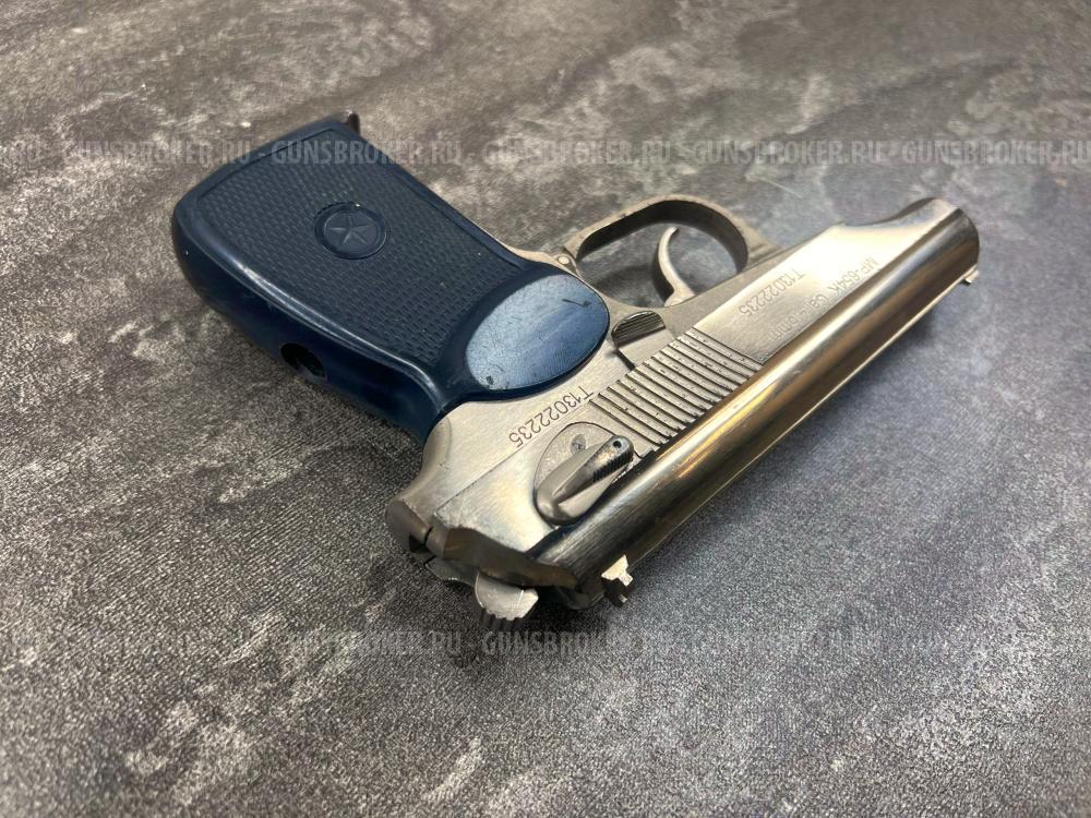 Пневматический пистолет Байкал МР 654К 24 никель, 4,5 мм (б/у, 2235, Ижевск, 2013 года)