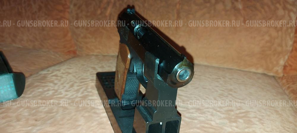 Пневматический пистолет Байкал Пистолет Макарова МР-654К с бородой и выбрасывателем (тюнинг)