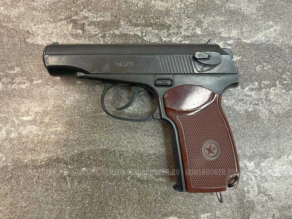 Пневматический пистолет Borner PM49 (3Дж, неподвижный, металл, б/у) кал. 4.5 мм