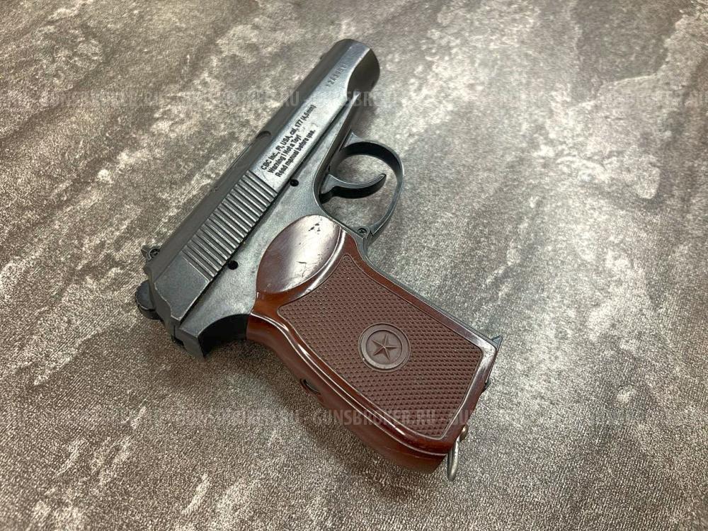 Пневматический пистолет Borner PM49 (3Дж, неподвижный, металл, б/у) кал. 4.5 мм