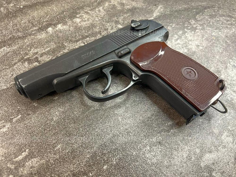 Пневматический пистолет Borner PM49 (3Дж, неподвижный, металл, б/у) кал. 4.5 мм