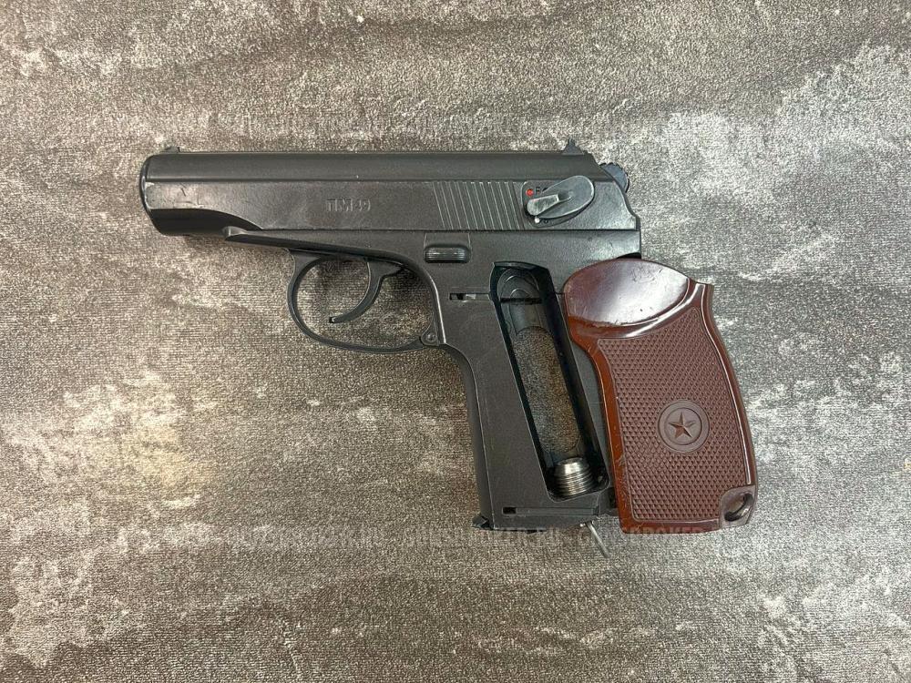 Пневматический пистолет Borner PM49 (3Дж, неподвижный, металл, б/у) кал. 4.5 мм