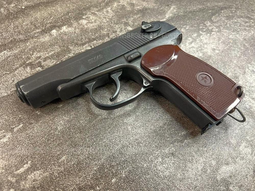 Пневматический пистолет Borner PM49 (3Дж, неподвижный, металл, б/у) кал. 4.5 мм