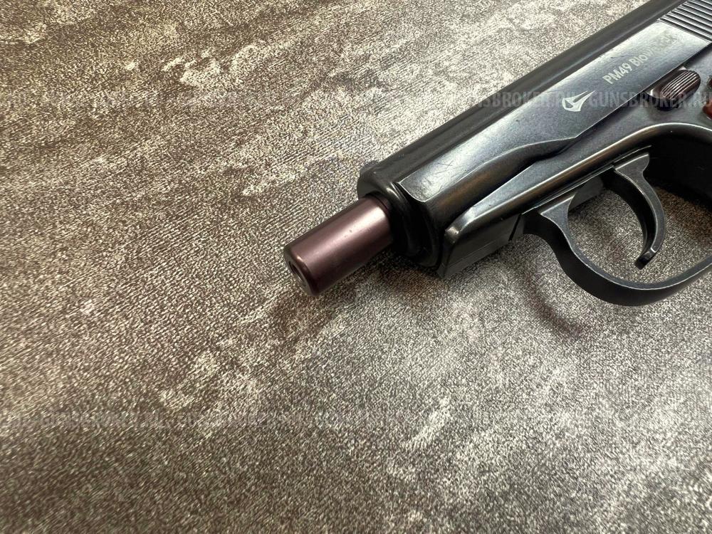 Пневматический пистолет Borner PM49 blowback (3Дж, металл, подвижный затвор, blowback, б/у