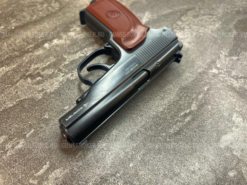Пневматический пистолет Borner PM49 blowback (3Дж, металл, подвижный затвор, blowback, б/у