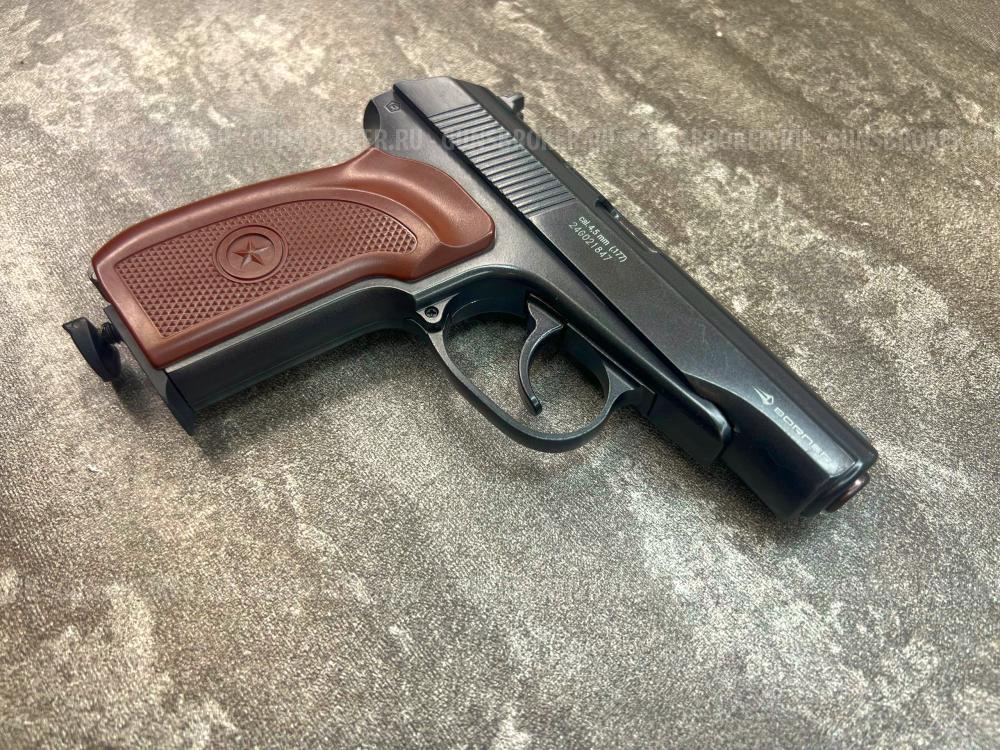 Пневматический пистолет Borner PM49 blowback (3Дж, металл, подвижный затвор, blowback, б/у