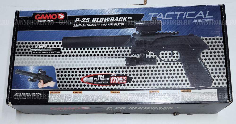 Пневматический пистолет Gamo P-25 Tactical Blowback
