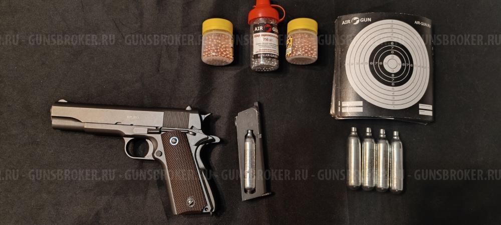 Пневматический пистолет Gletcher CLT 1911 4,5 мм