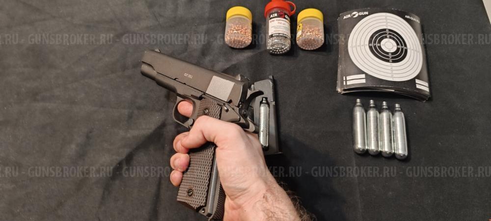 Пневматический пистолет Gletcher CLT 1911 4,5 мм