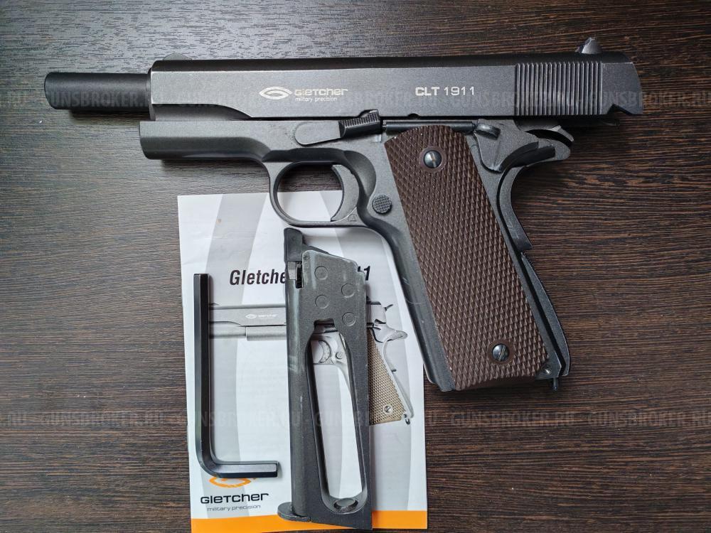 Пневматический пистолет Gletcher CLT 1911 (Кольт 1911 blow-back)