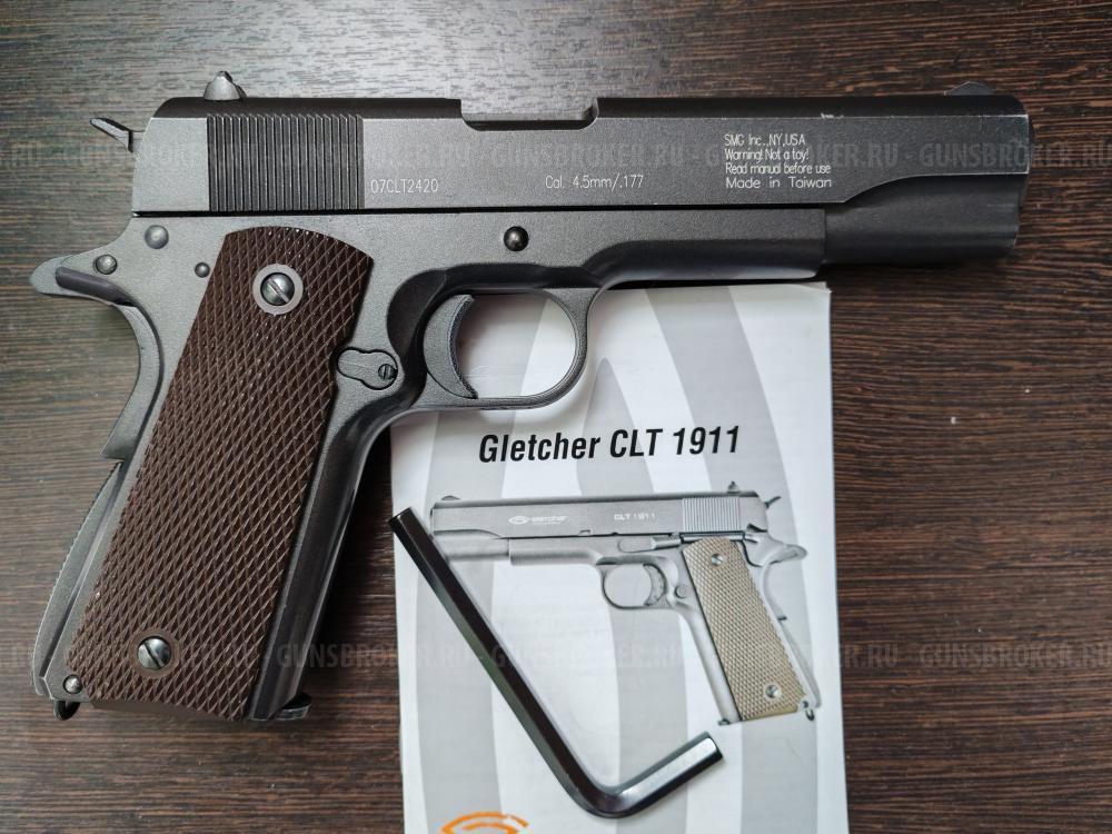 Пневматический пистолет Gletcher CLT 1911 (Кольт 1911 blow-back)