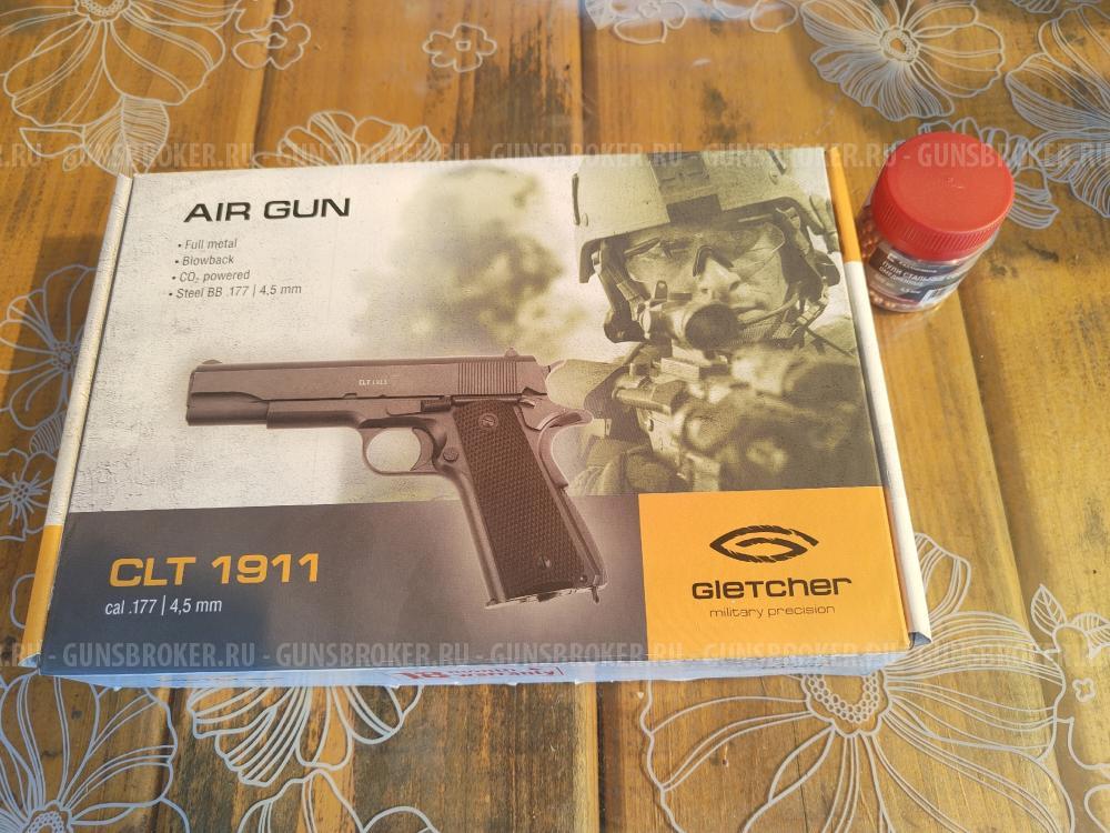 пневматический пистолет Gletcher CLT 1911 