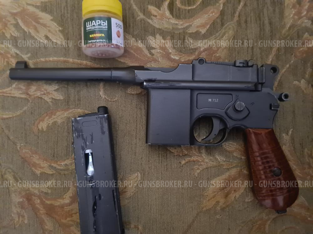 Пневматический пистолет Gletcher M712 (Mauser)