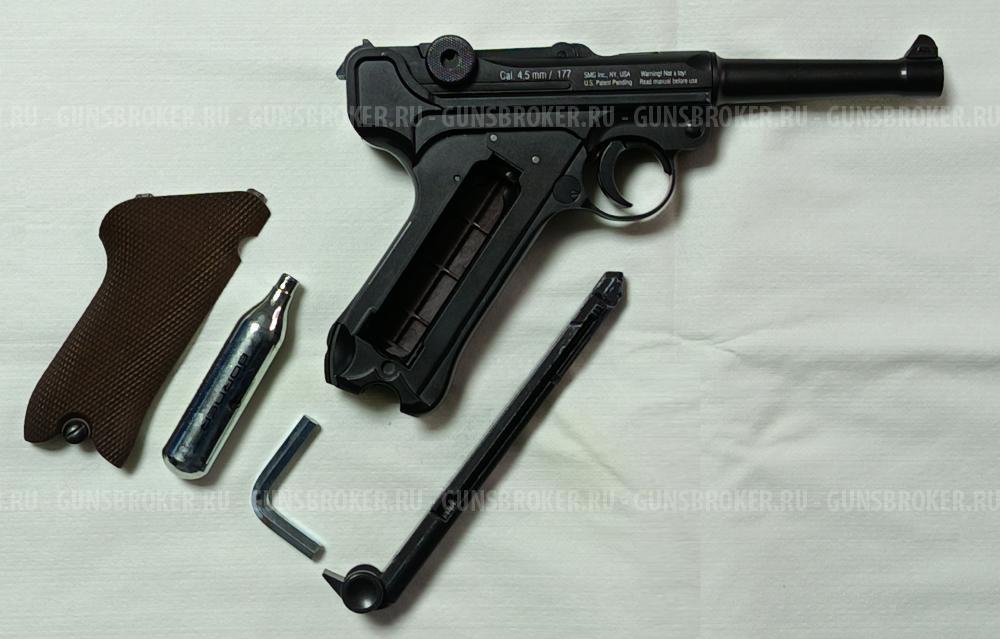 Пневматический пистолет Gletcher P08 4,5 мм