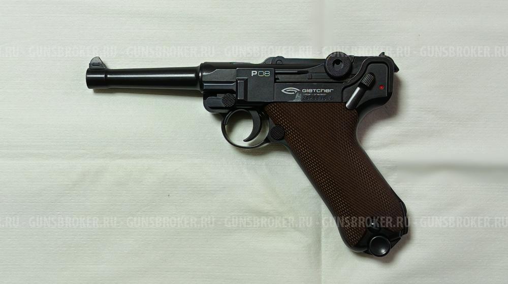 Пневматический пистолет Gletcher P08 4,5 мм