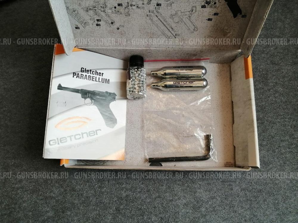 Пневматический пистолет Gletcher Parabellum (Blowback)