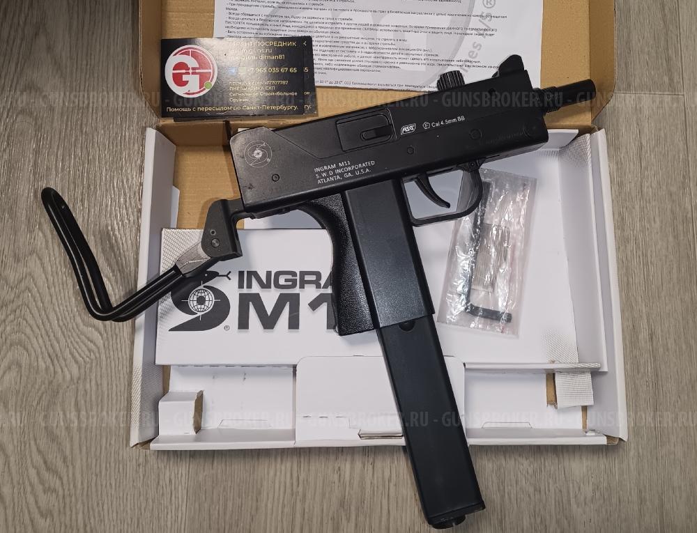 пистолет-пулемет Umarex Steel Storm Black  ASG Cobray Ingram M11 4.5 мм (mini UZI)