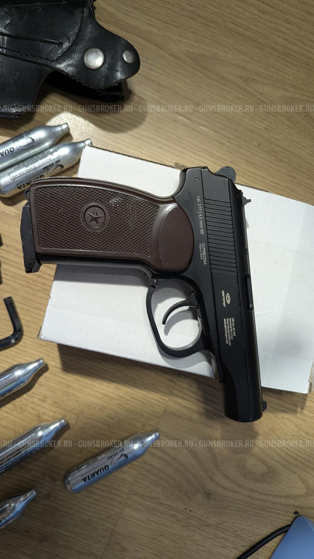 Пневматический пистолет Gletcher PM 1951, Макаров blowbac