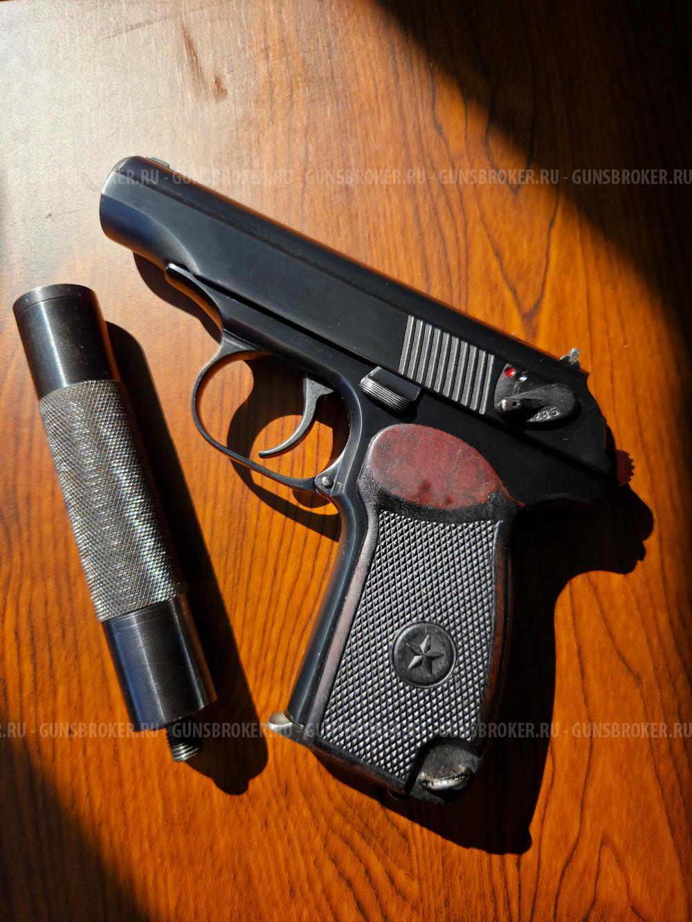 Пневматический пистолет MP-654К, Пряморамочный, 1954 год. 32 серия. Baikal