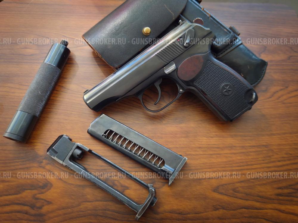 Пневматический пистолет MP-654К, Пряморамочный, 1954 год. 32 серия. Baikal