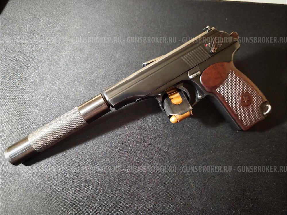 Пневматический пистолет MP-654К, Пряморамочный, 1954 год. 32 серия. Baikal