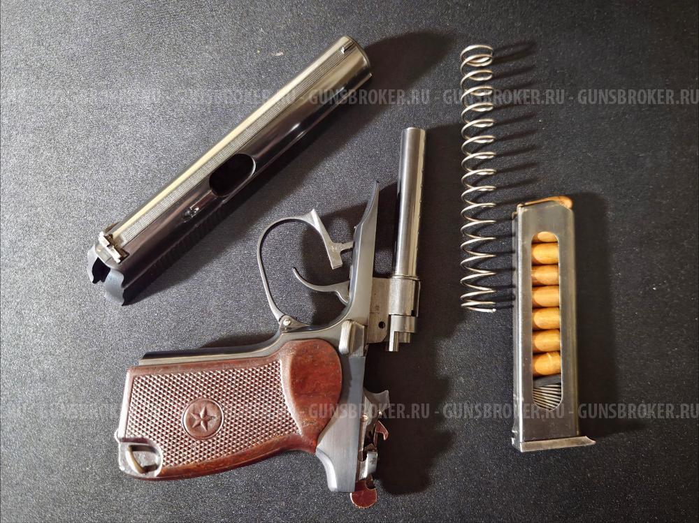 Пневматический пистолет MP-654К, Пряморамочный, 1954 год. 32 серия. Baikal