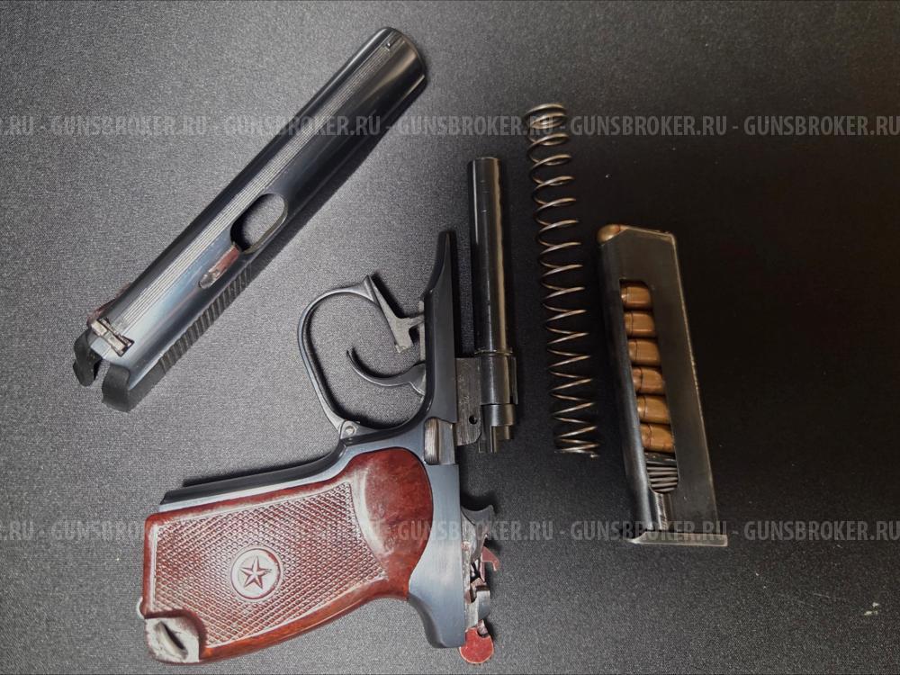 Пневматический пистолет MP-654К, Пряморамочный, 1954 год. 32 серия. Baikal