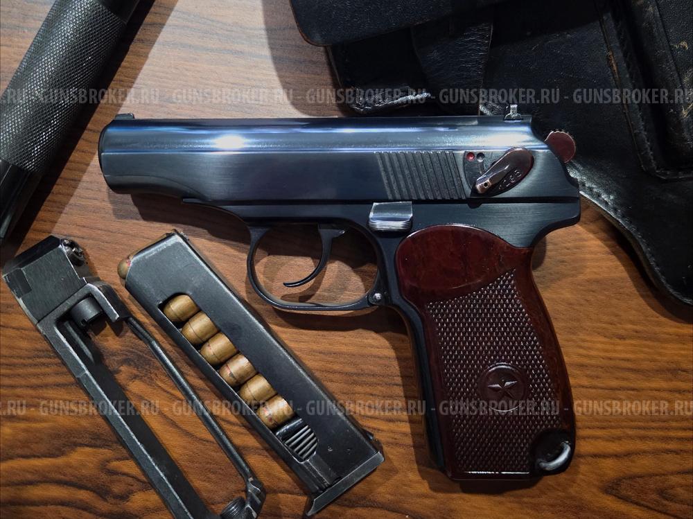 Пневматический пистолет MP-654К, Пряморамочный, 1954 год. 32 серия. Baikal