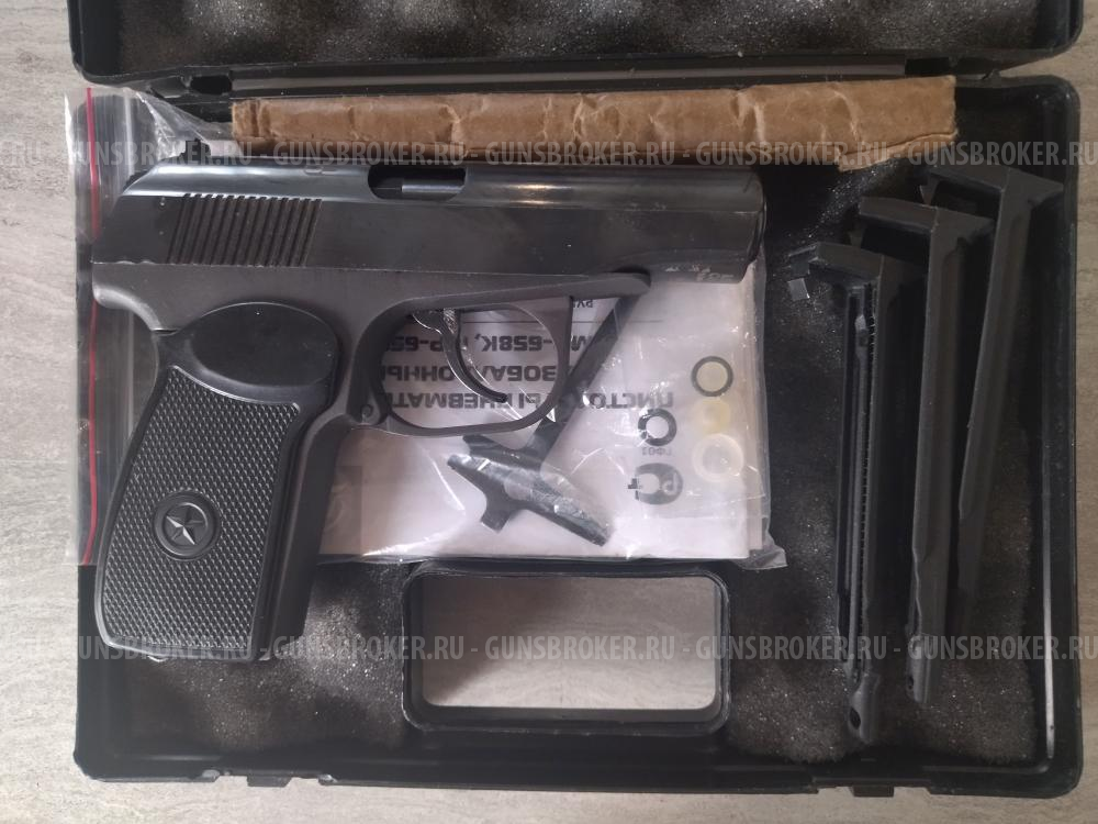 Пневматический пистолет МР - 658К (ПМ, Макарова) с блоубэком купить -Петрозаводск
