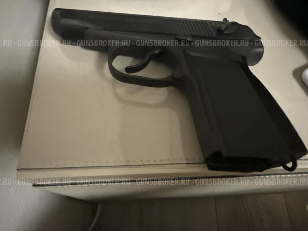 Пневматический пистолет МР-654К (ПМ, черная рукоять)