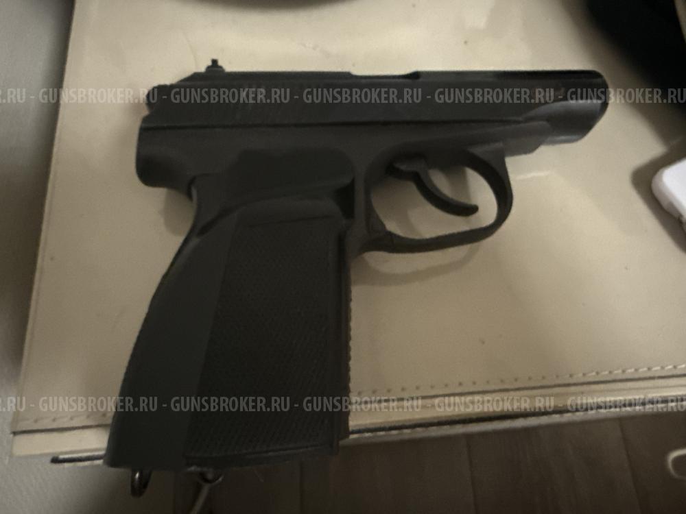 Пневматический пистолет МР-654К (ПМ, черная рукоять)