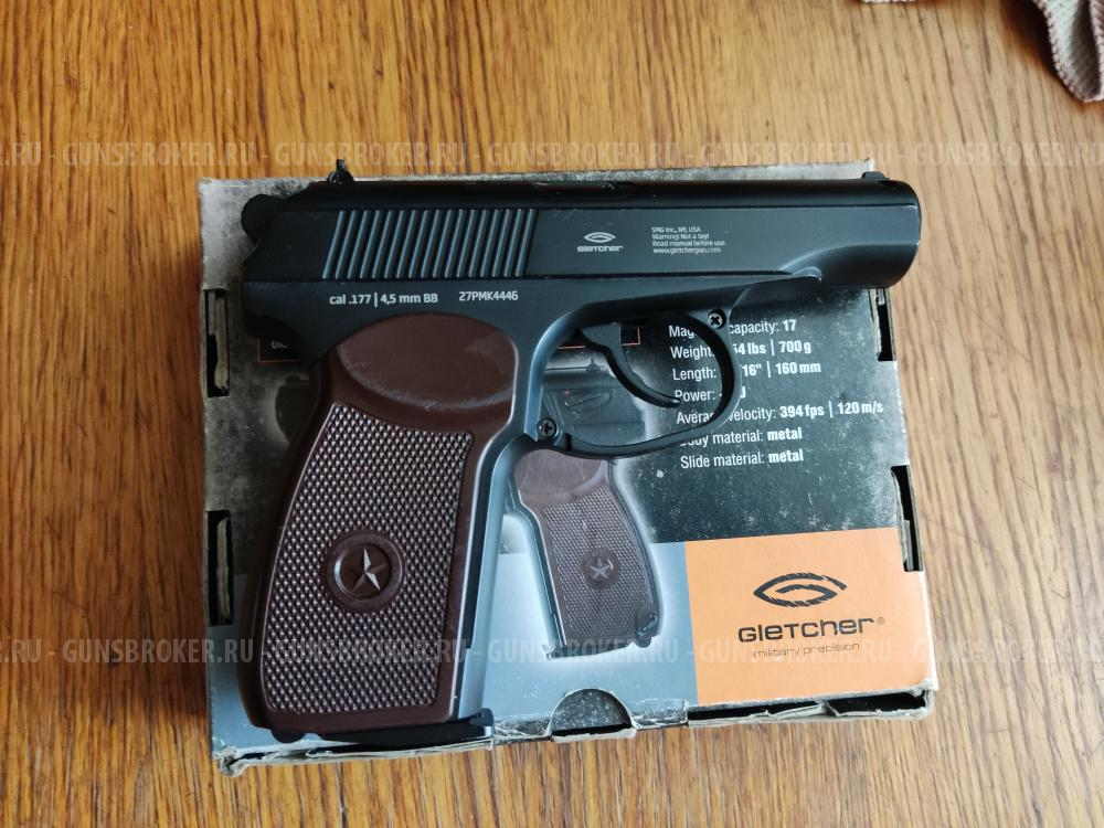 Пневматический пистолет пм Gletcher