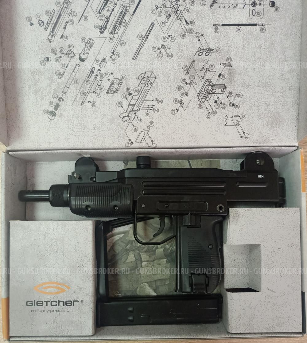 Пневматический пистолет-пулемет Gletcher UZM (Mini Uzi) blowback купить ...