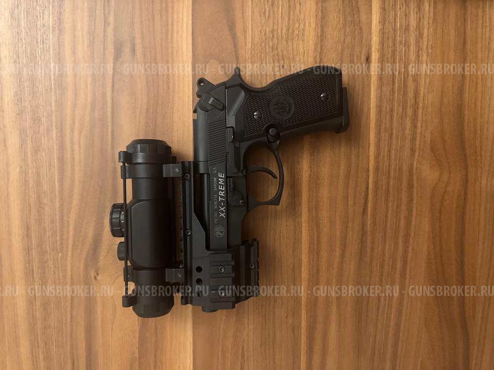 Пневматический пистолет Umarex Beretta M92 FS XX-Treme (глушитель, коллиматор)