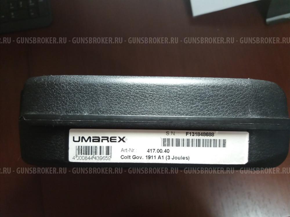 Пневматический пистолет Umarex Colt Government 1911 A1 4.5 мм (пулевой)