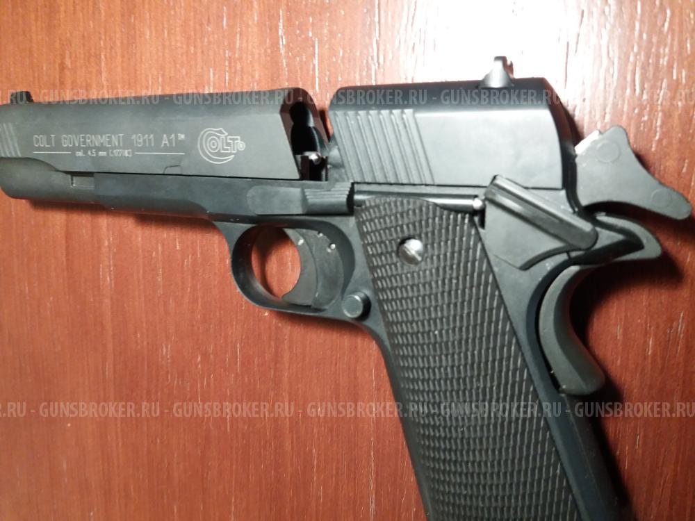 Пневматический пистолет Umarex Colt Government 1911 A1 4.5 мм (пулевой)