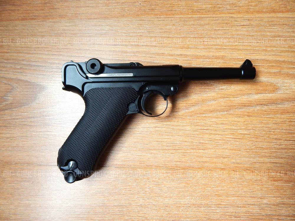 Пневматический пистолет Umarex, P.08(Parabellum) blowback. В идеале. Редкость. Комплект.
