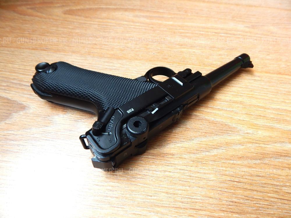 Пневматический пистолет Umarex, P.08(Parabellum) blowback. В идеале. Редкость. Комплект.