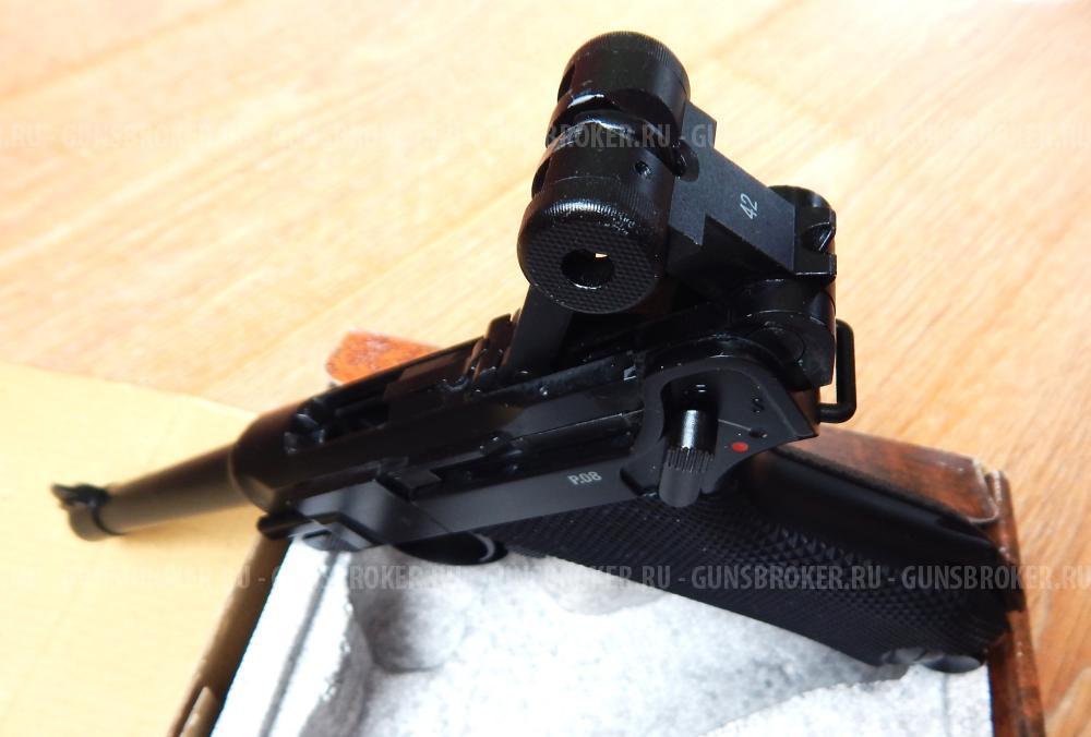 Пневматический пистолет Umarex, P.08(Parabellum) blowback. В идеале. Редкость. Комплект.