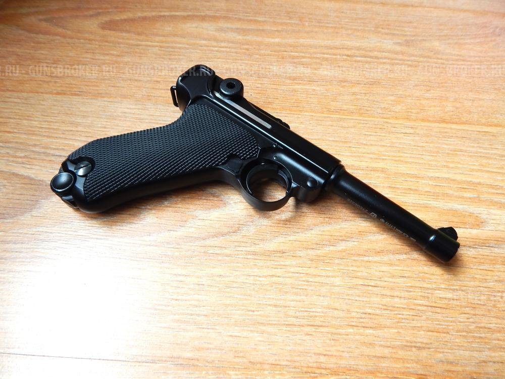 Пневматический пистолет Umarex, P.08(Parabellum) blowback. В идеале. Редкость. Комплект.