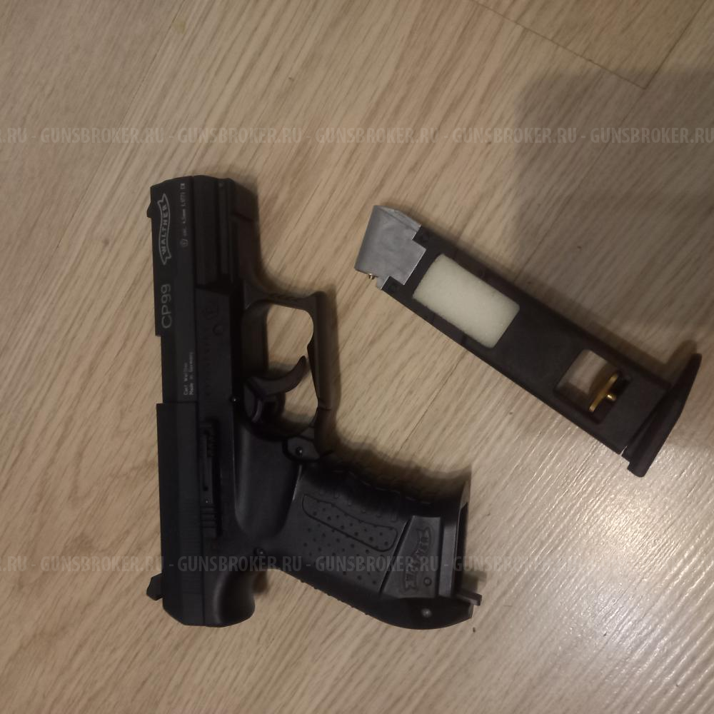 Пневматический пистолет UMAREX Walther CP 99,нарезной ствол, 3 дж,