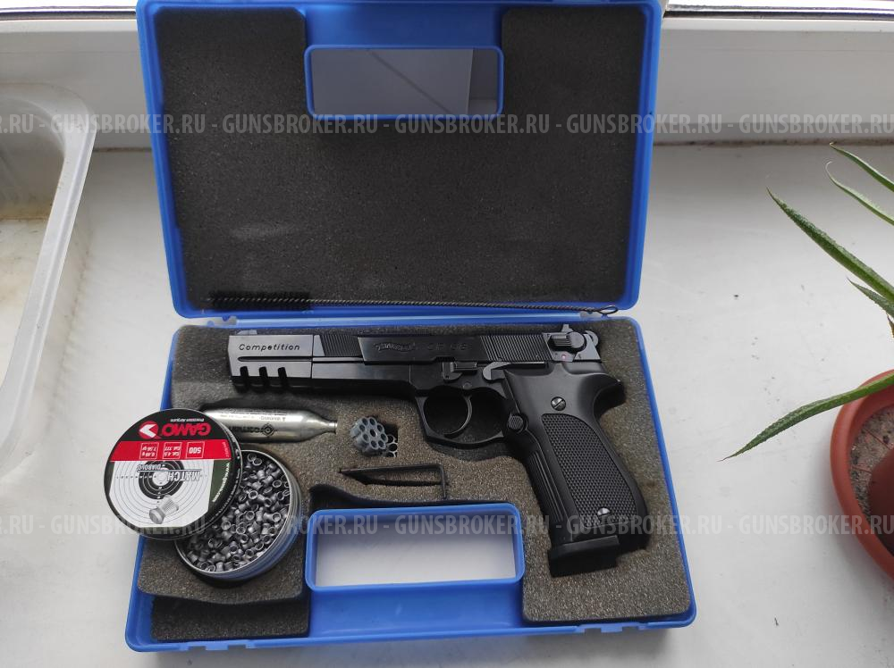 пневматический пистолет umarex walther cp88 competition