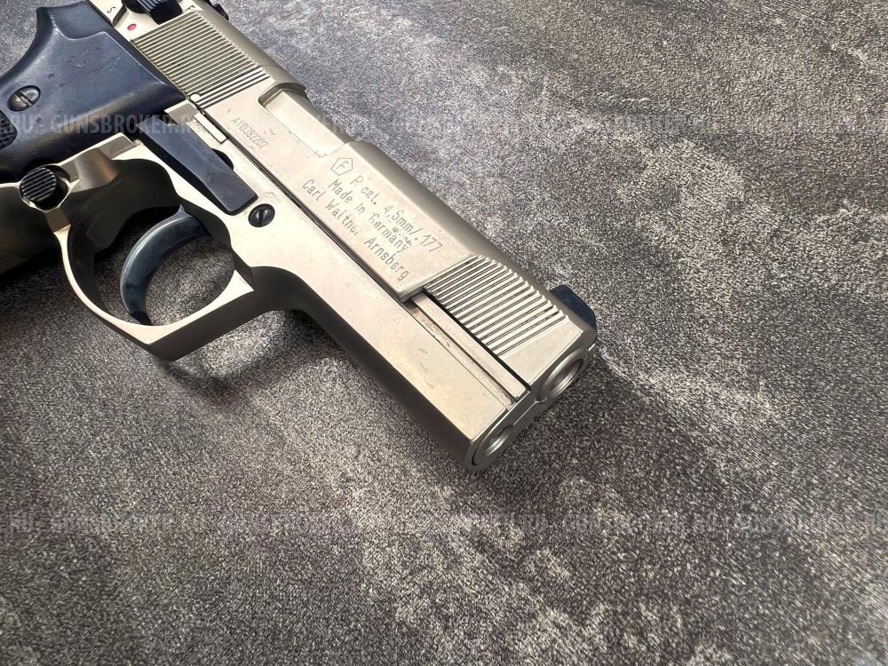 Пневматический пистолет Umarex Walther CP88 Nickel 3 Дж (никель, пулевой, 4.5 мм) | б/у