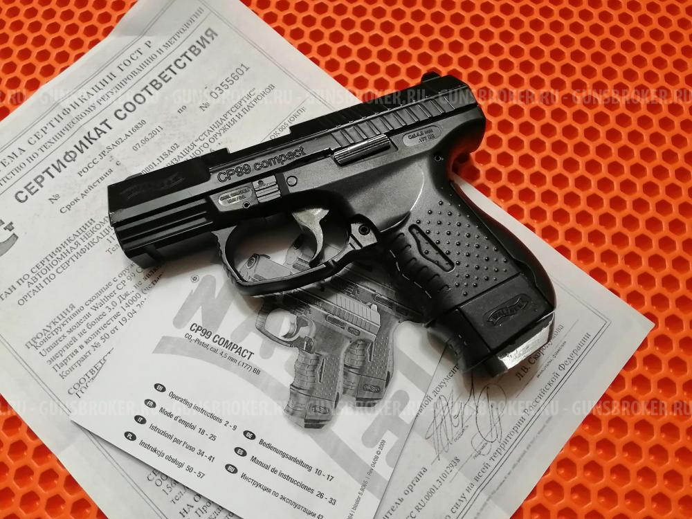 Пневматический пистолет Umarex Walther CP99 Compact, 4.5 мм (BlowBack)